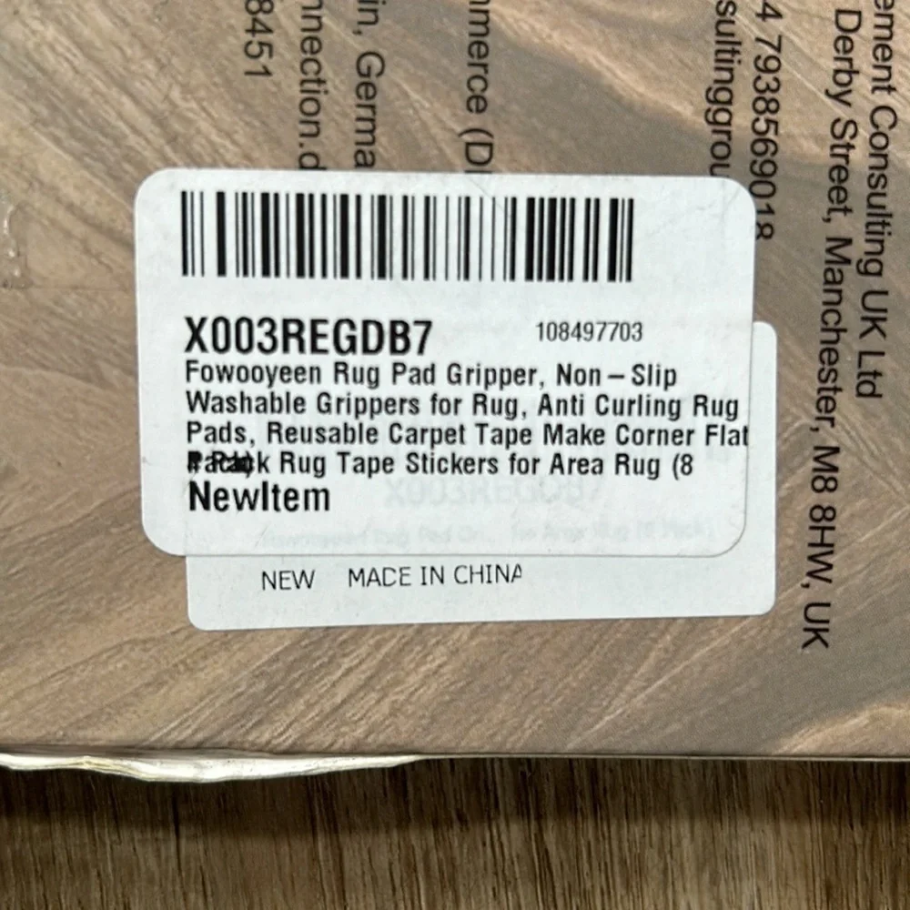 4/$25 rug grippers pack of 8 reusable and washable for area rug - Picture 4 of 5